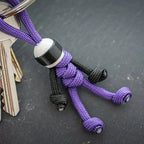 Handmade Building Block Keychain Biker Helmet Pendant Bag Rope Braided Paracord Backpack Doll Hanging Buddy Pendan Amagi