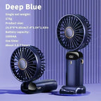 Car 3 in 1 Portable Fan Handheld Neck Desk Fan 5 Speed Digital Display Ultra Quiet Makeup Fan for Women Desktop Clip Office Amag