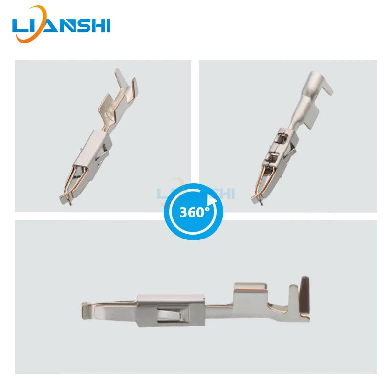 100pcs Small two-lobe spring 964261-2 nozzle terminal copper tinned DJ623-E1.5A