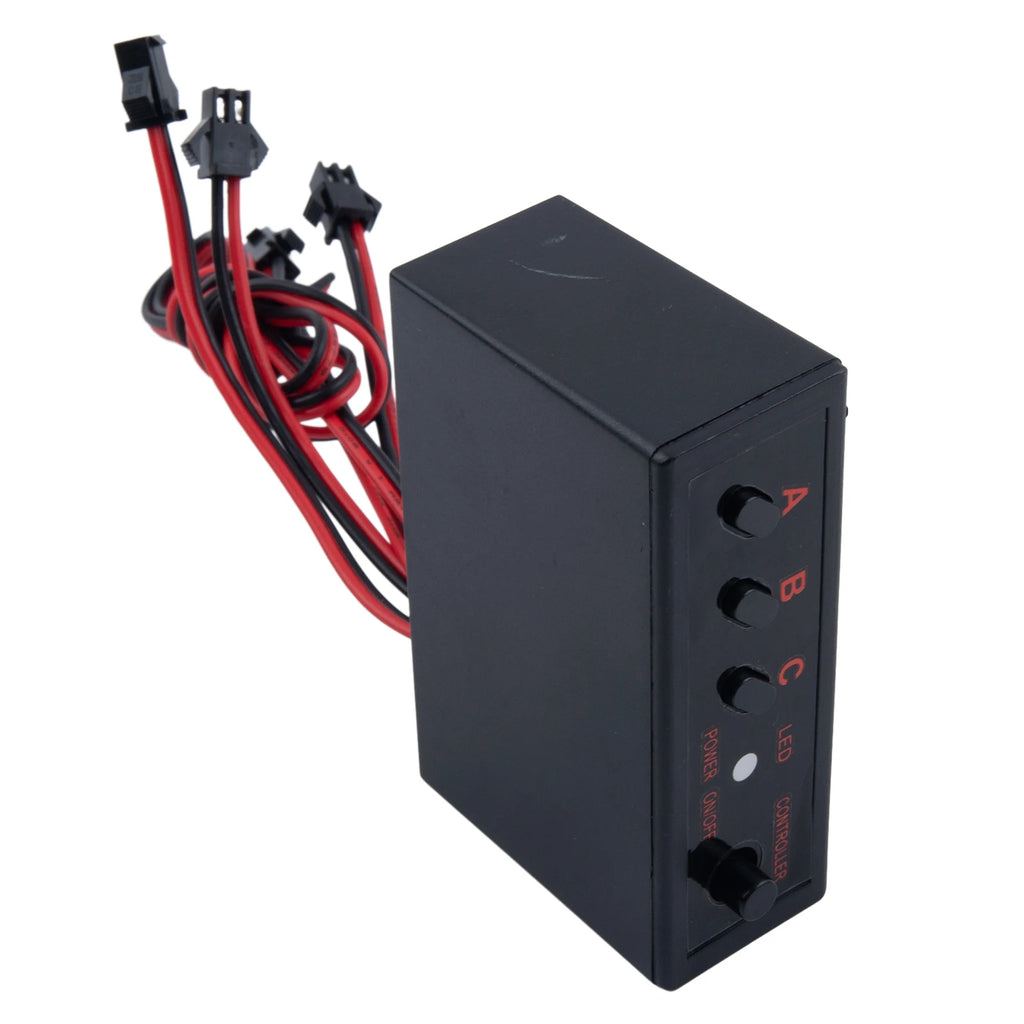 Auto 4 Ways LED Strobe Flash Light Lamp Flasher Flashing Controller Box 12V Car Accessories Controller Switch