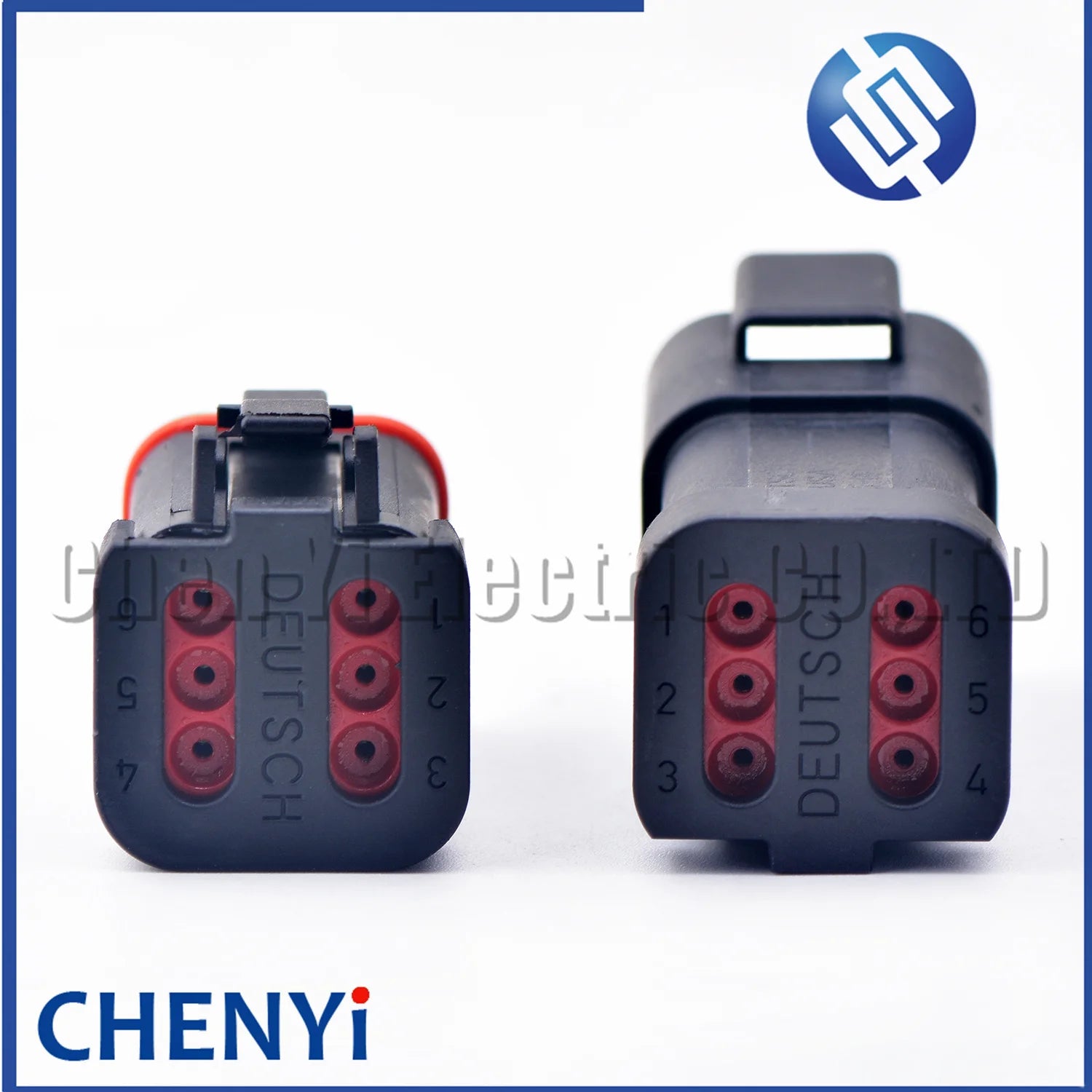 6 Pin Black DT series Connector Waterproof Plug Socket DT06-6S DT04-6P DT06-6S-E005 DT04-6P-E005 For Engineering Vehicle Deutsch