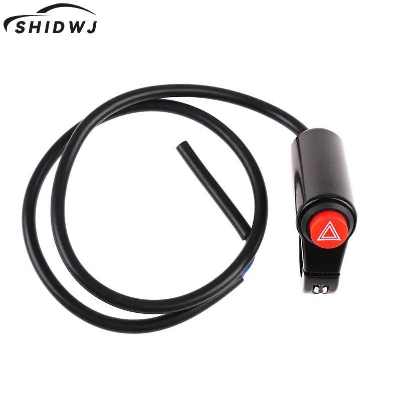 Motorcycle Switch Hazard Light Switch Button Electric Vehicle Double Flash Warning Emergency Lamp Signal Flasher