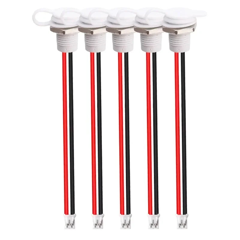 1/5/10PCS 2 Pin Type-C Female Socket USB C Connector Waterproof Jack Female Charging Port with Card Buckle Lock Board