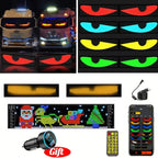 Devil Eyes LED Matrix Display Flexible Pixel Screen APP Controlled Scrolling Car Truck Window Light Panel Waterproof DIY Amagi