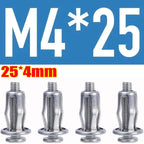 40-4pcs Petal Shape Rivet Nut Screw Bolt Kit M4 M5 M6 M8Metal Rivetnut Panel License Plate Clamp Lock Jack Nuts Auto Accessories