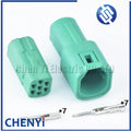 Green 7 Pin 0.6mm female male Mini MLC auto waterproof connector Plug 2822343-1 2822344-1 For Honda