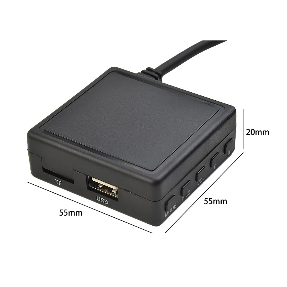 Car BT 5.0 AUX USB Music Adapter MIC Audio Cable For Pioneer Radio IP-BUS P99 P01 Bluetooth Receiver Car Kit