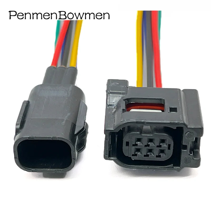 1 Set 6 Pin Auto Reversing Radar Probe Electrical Cable Connectors Wire Harness Plug 12382 6189-1142 6189-7042 For Toyota RAV4 C
