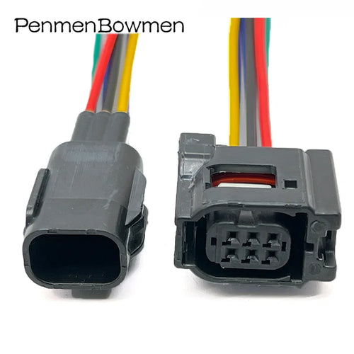 1 Set 6 Pin Auto Reversing Radar Probe Electrical Cable Connectors Wire Harness Plug 12382 6189-1142 6189-7042 For Toyota RAV4 C