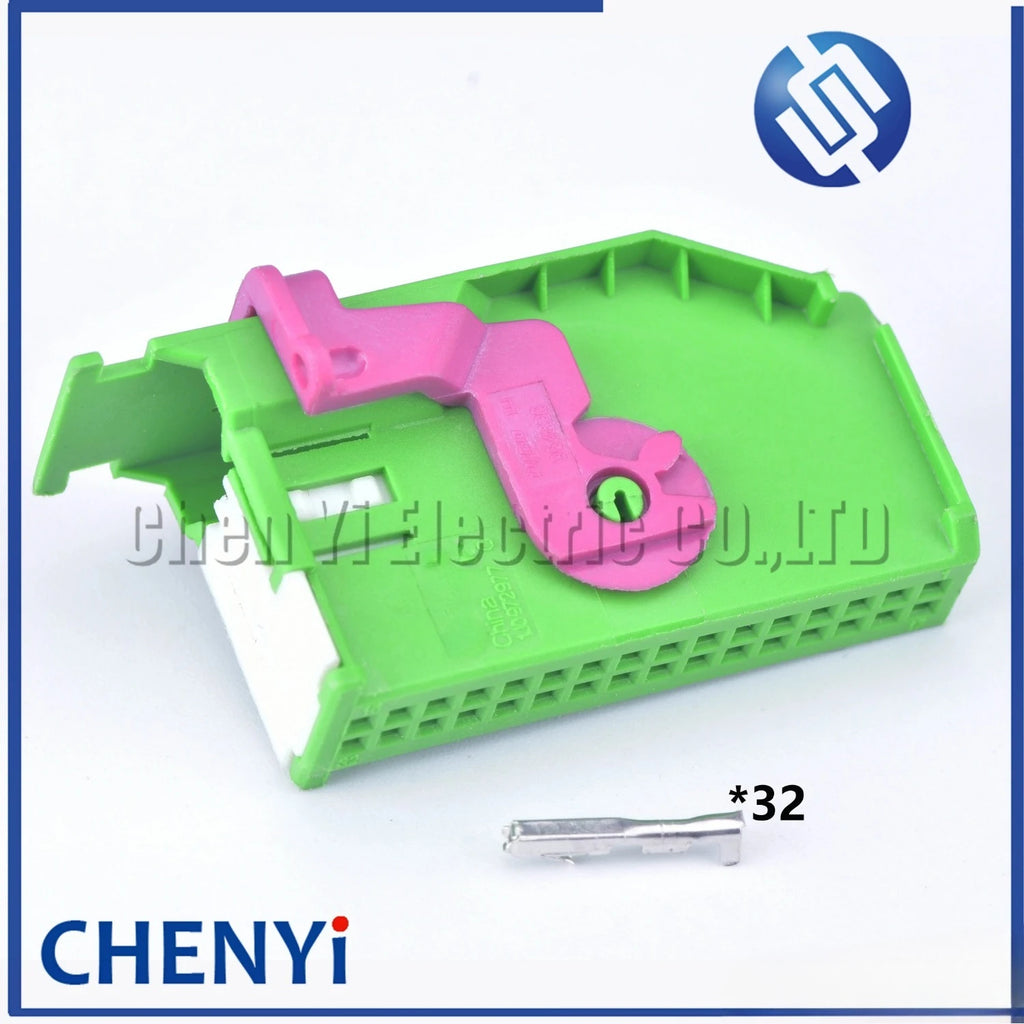 32 Pin Automotive Ecu Male or Female Connector Instrument Dashboard OBD2 Plug Socket 1719057-1 1719058-1 8L0972977D 966658-1