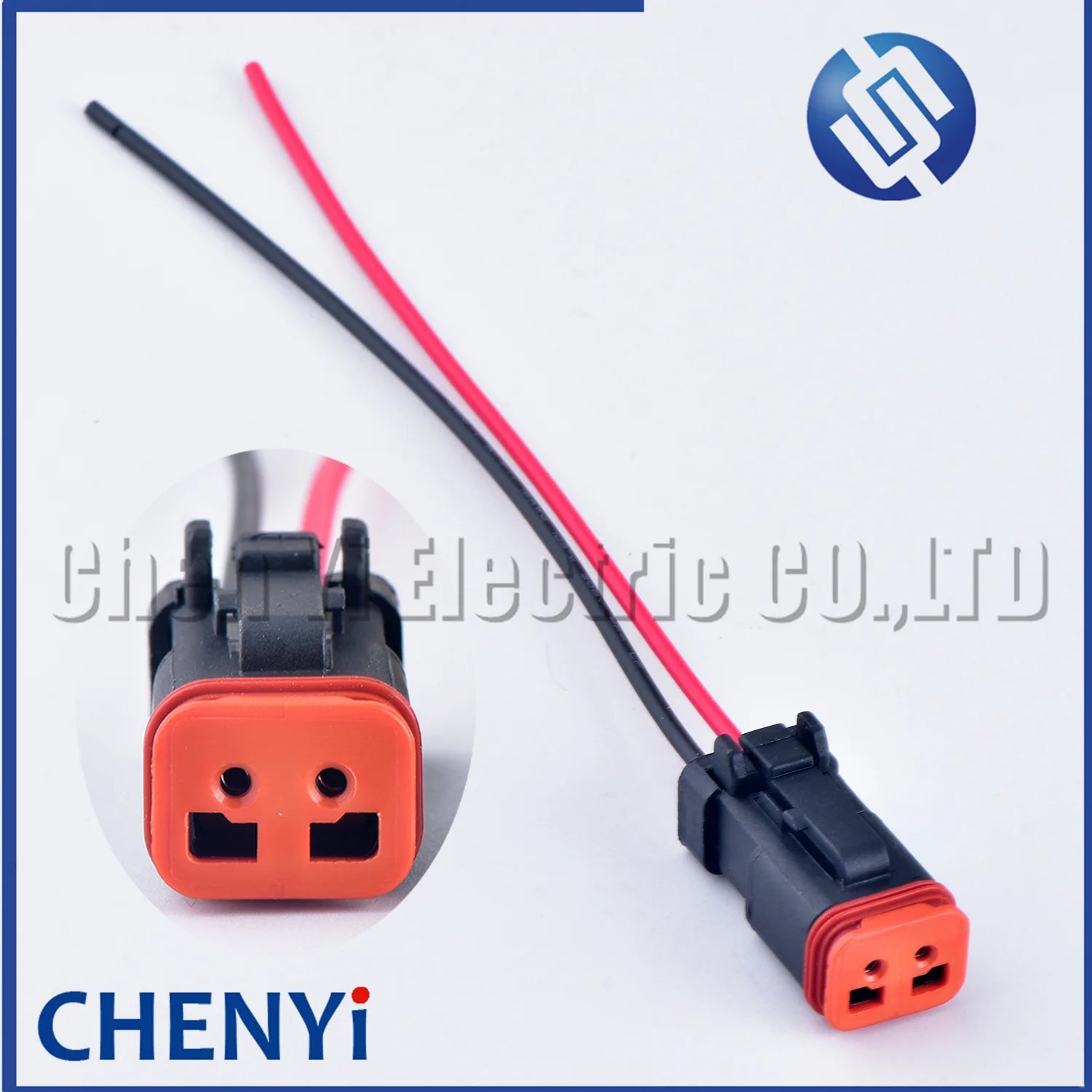 Black 2 Pin excavating machinery Heavy Industry Machinery headlight boom light Wire Harness Plug DT06-2S DT04-2P A B C D 4 types