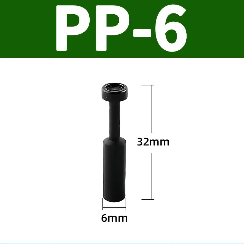 20/100/500/1000 PCS PP PPF Nylon Pneumatic Blanking Plug Hose Tube Push Fit Connector Air Line 4mm 6mm 8mm 10mm 12mm 16mm