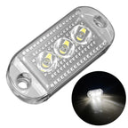 1PC LED Clearance Light Side Marker Truck Trailer Lorry Lamp Red White 12V 24V Oval Front Rear Clearance Indicator Lamp Car Part