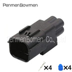 1 Set 4 Pin 6189-7600 Car Oil Water Separator Electrical Cable Connectors Waterproof Female Male Wire Harness Plug 6189-7599