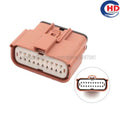 20pin auto waterproof   electric   plastic  wire   harness   connector 33472-2003 33472-2004