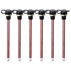 USB-C Waterproof Female Socket with LED Indicator – 2-Pin Pigtail for Car RV Motorcycle Boat
