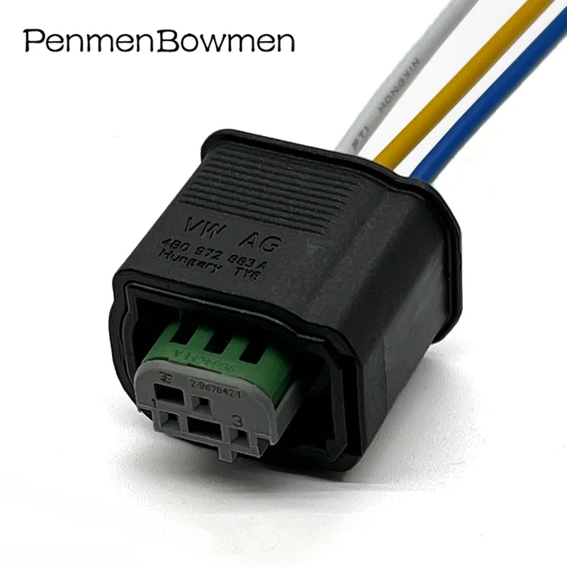 1 Set 3 Pin 2-967642-1 Car PDC Parking Electrical Cable Connector Waterproof Female Wire Harness Plug For Ford BMW 4B0972883A