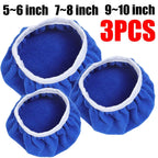 Microfiber Car Waxing Polishing Sleeve 5-10 Inches Polisher Pad Wash Buffer Waxing Sleeve Auto Body Care Cleaning Accessories