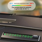 Car Park Stop Sign Universal Automobile Accessories Car Temporary Parking Card Phone Number Card Plate Telephone Number Amagi