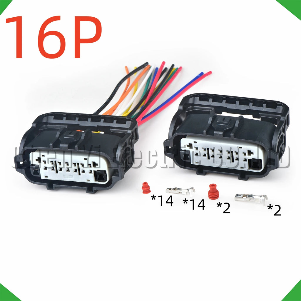 16-pin auto connector connector automotive connectors front bumper radar harness