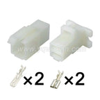 2PIN Connector Unsealed 6.3mm Series Male Female Connectors Auto Motorcycle Wiring 6120-3523 6110-4623