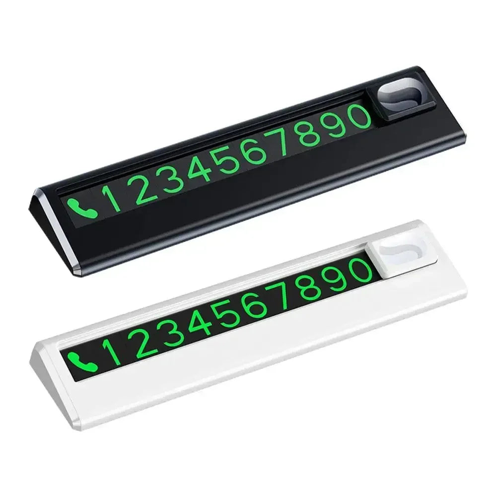 Car Park Stop Sign Universal Automobile Accessories Car Temporary Parking Card Phone Number Card Plate Telephone Number Amagi
