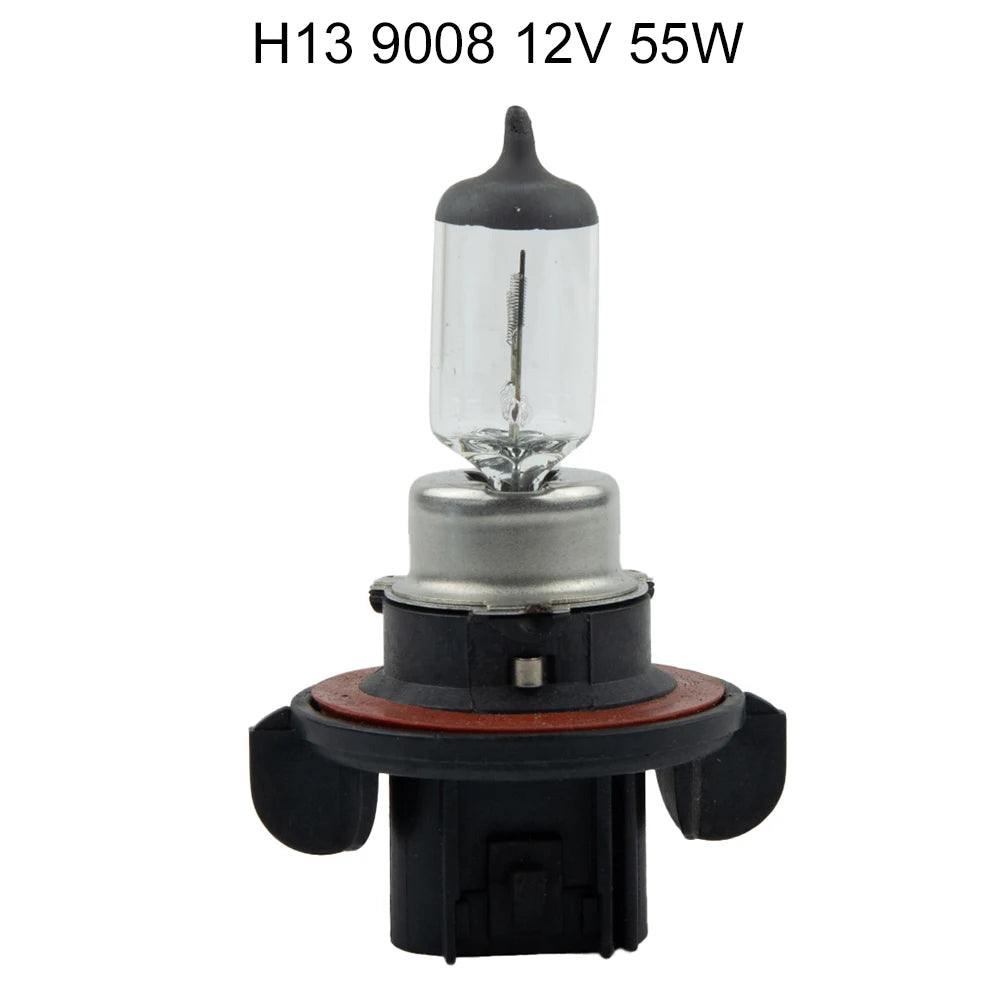 H13 9008 12V 55W Quartz Halogen Bulb White Halogen Bulb Car Headlight Bulb Quartz Material Car Accessories