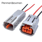 1 Set 2 Pin Car Fog Light Plug Electrical Cable Connector Waterproof Female Male Wire Harness Plug For Mazda 6195-0003 6195-0006