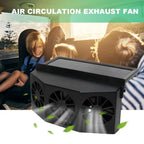 Car Exhaust Fan USB Rechargeable/solar Air Circulation Cooling Heat Dissipation High Wind Power 2/3 Head Ventilation Fan Amagi