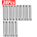 1-30pcs Black Nylon Threaded Head Harness Cable Ties Multi-purpose for Most Auto Repairs and Wiring Auto Interior Accessories