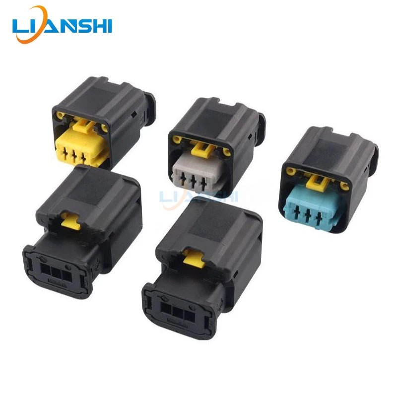 1801179-1/2/3/4/5/6 waterproof connector sensor 1801177-1 male and female 3-hole plug suitable for Peugeot Citroen