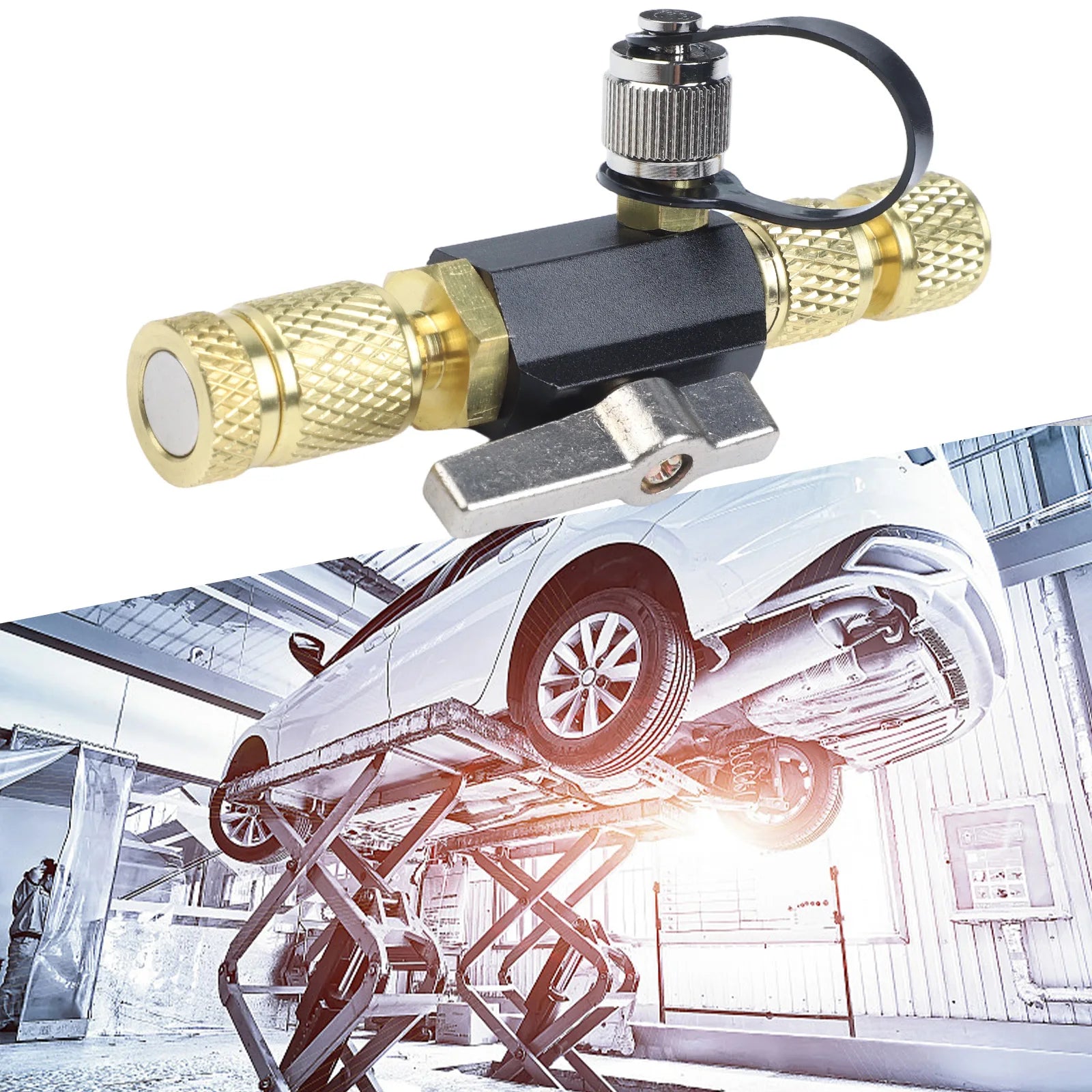 1PC Vacuum-Rated Valve Core Removal Tool Black Valve Core Disassembly  Removal Tool 1/4" X 5/16" Compatible With R410A
