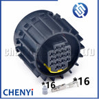 16 Pin Auto waterproof connector truck Engine wiring harness plug 1-1703964-1 1719909-1 1703963 0-1703966-1 For Xichai Weichai