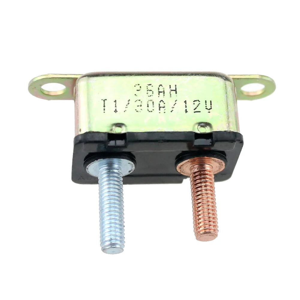 Stud Type Auto Reset Circuit Breakers 12V 30A/40A/50A Auto Automatic Fuse Reset Circuit Breaker Copper Stud Bolt