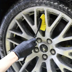 Car Tire Brush - Durable Wheel Cleaning Scrub Brush with Ergonomic Handle - Automotive Detailing Tool for Rims Wheels Amagi