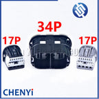 17 Pin 34 Pin Car connector Body door hinge plug 6098-6595 6098-6597 6098-6596 BU5T-14A459-DB With  pins For Ford FOCUS
