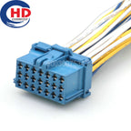 21 Pin Connector Unsealed 2.8mm Series  Male Connector Cable Plug Motorcycle Electrical Harnesses Wiring Harness 3-967630-1
