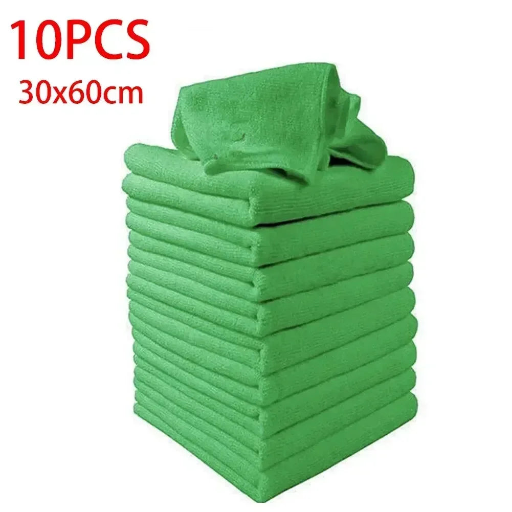 10pcs Car Detailing Car Wash Microfiber Towel Cleaning Cloths Professional Cleaning Drying Auto Washing Cloth Micro Fiber Amagi