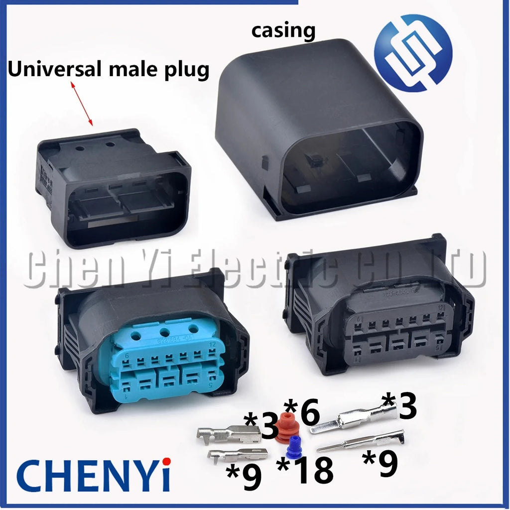 12 Pin car waterproof connector Lamp Headlight Plug 1-1452337-1 1-1452335-1 1-1452334-1 6931864-04 6925638-05 6925629-03