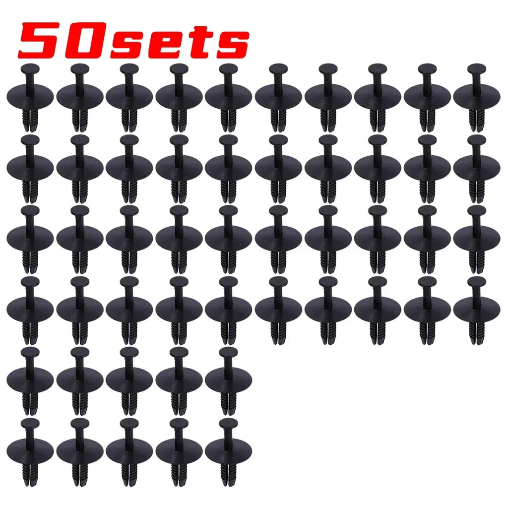 10-50sets Bumper Trim Buckles Cars Rivet Clips Doors Sill Fixing Clips Wheel Arch Clip for Mercedes-Benz BMW357 Auto Accessories