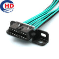 16 pin Car Wire Cable Connector Assembly Automobile OBD Diagnostic Interface Socket 0440501 12110250 For VW MG610761-5