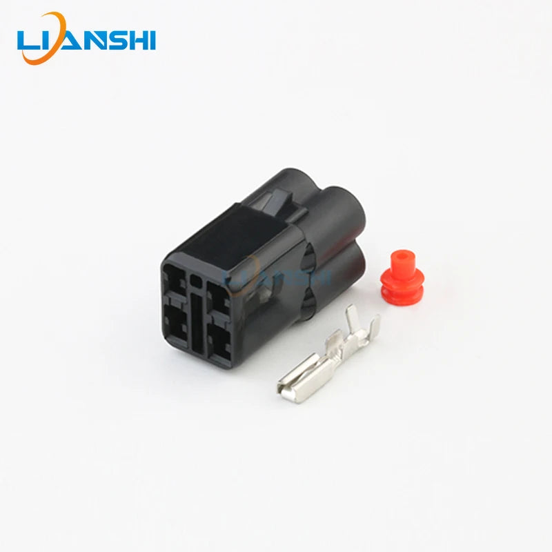 6187-4441/6180-4181 Automotive oxygen sensor plug 4-hole waterproof connector harness modified sheath with terminal