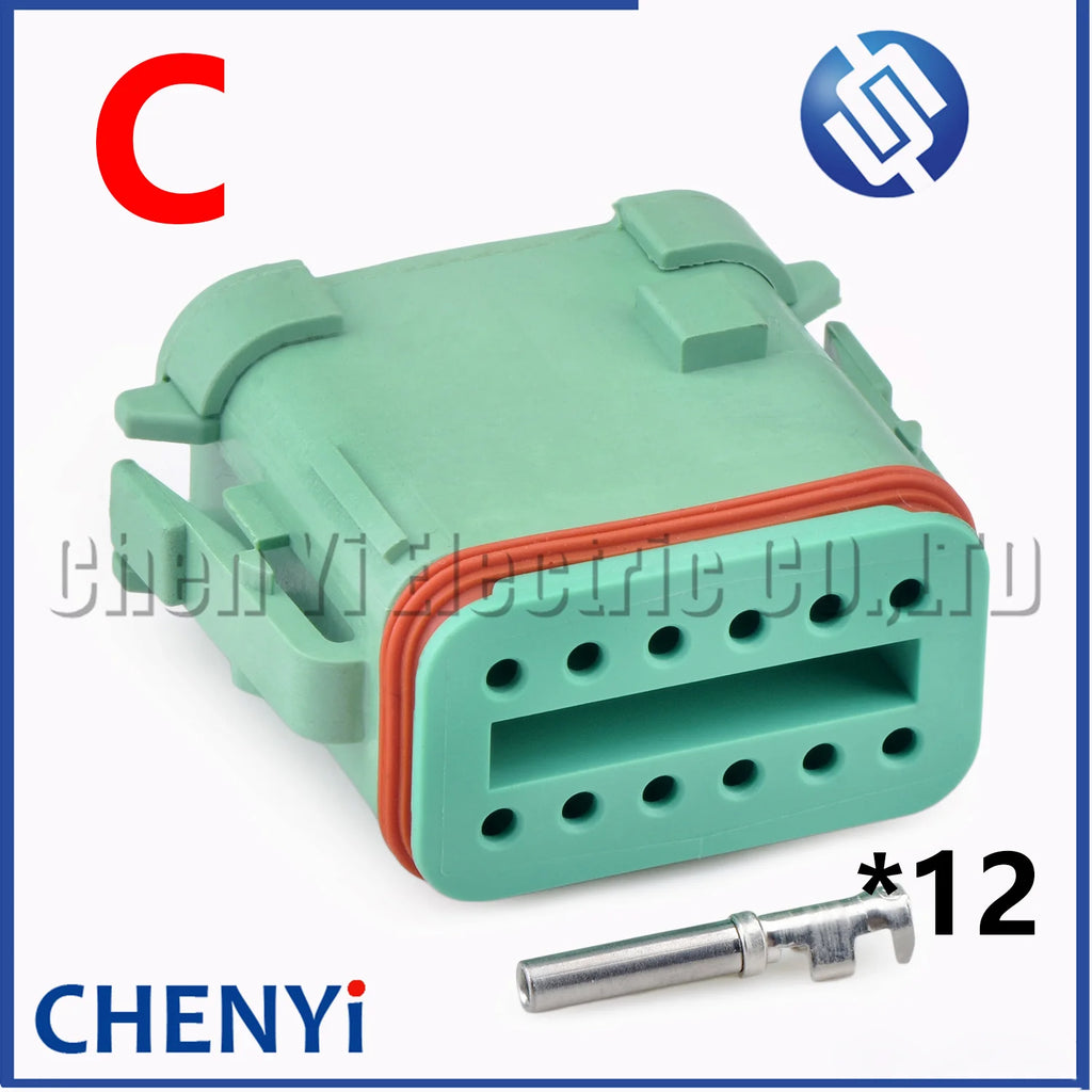 12 Pin Auto waterproof connector plug DT06-12SA-CE05 DT06-12SB-CE05 DT06-12SC-CE05 DT06-12SD-CE05 DT06-12SA-CE11 DTF13-12P