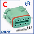 12 Pin Auto waterproof connector plug DT06-12SA-CE05 DT06-12SB-CE05 DT06-12SC-CE05 DT06-12SD-CE05 DT06-12SA-CE11 DTF13-12P