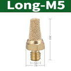 Air Fittings Brass Control Muffler Compressed Air Pneumatic Exhaust Muffler The Electromagnetic Valve Scarf Connector