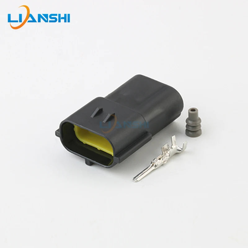 174357-2/174359-2 High quality air inlet pressure sensor waterproof plug 3-hole connector sheath terminal DJ70316Y-1.8-11/21