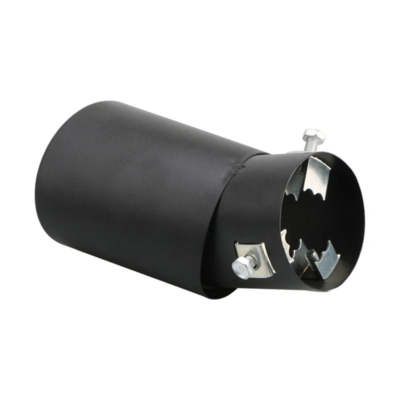 Universal Car Exhaust Tip Round Aluminum ALloy Muffler Tail Trim Rear Auto Exhaust Pipe Nozzle Silencer Pipe Inlet 63mm