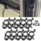 10 Pcs Camping Awning Hooks Clips RV Tent Hangers Light Hanger For Caravan Camper Multi Use RV Traveling Tent Clip Light Hanger