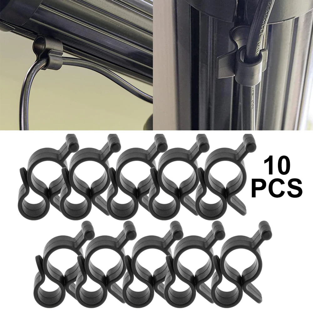 10 Pcs Camping Awning Hooks Clips RV Tent Hangers Light Hanger For Caravan Camper Multi Use RV Traveling Tent Clip Light Hanger