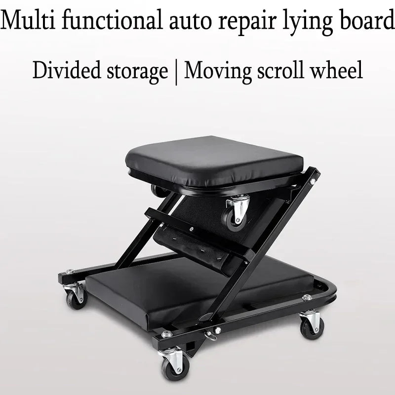 Foldable car repair lying board 40 inches Workshop Bench Wheels Roller Creeper Seat Roller Seat Amagi
